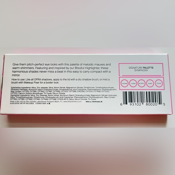 OFRA Signature Palette Symphony new in box. - Picture 3 of 3